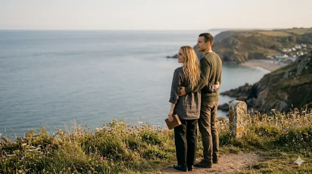 Casal caminhando em ambiente natural representando como construir um relacionamento saudável e equilibrado