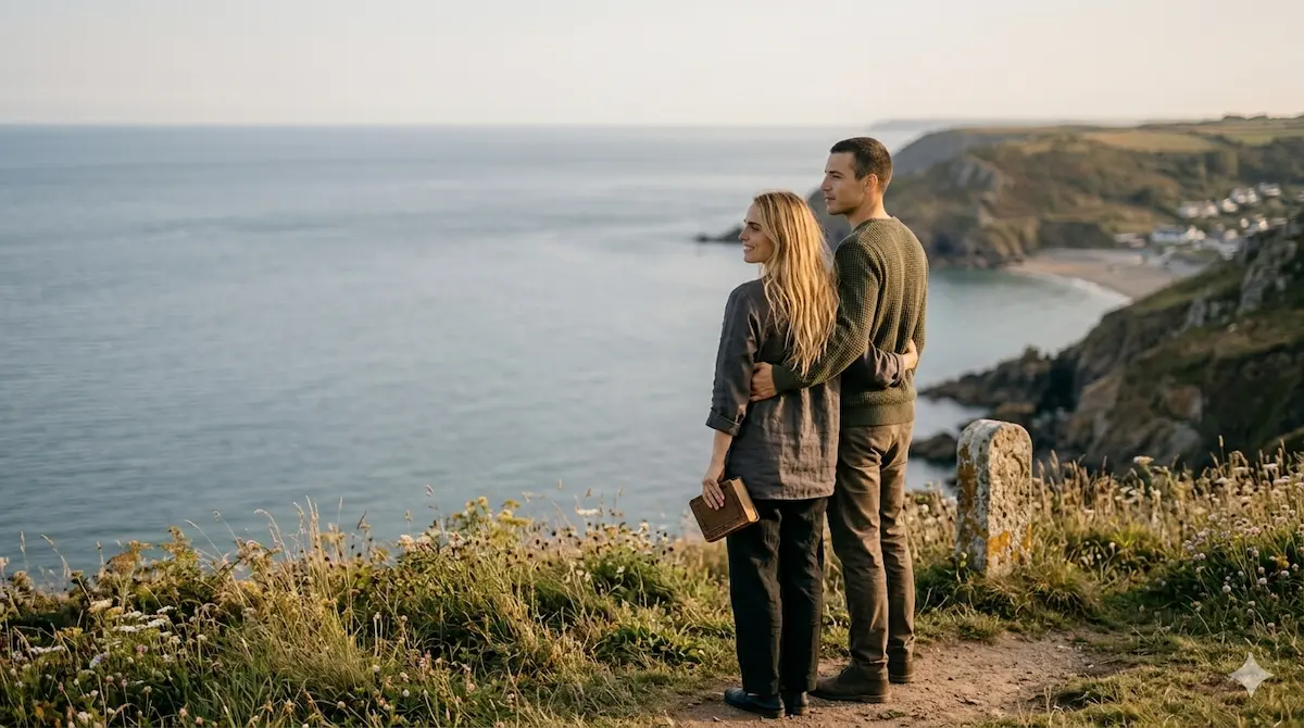 🌿 Como construir um relacionamento saudável de verdade Casal caminhando em ambiente natural representando como construir um relacionamento saudável e equilibrado