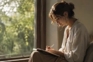 Home Pessoa em ambiente tranquilo refletindo sobre como lidar com dívidas afetando a saúde mental e o bem-estar emocional